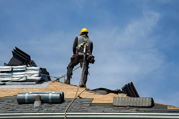 Professional Gutter Installation technician working in Belmont, WA